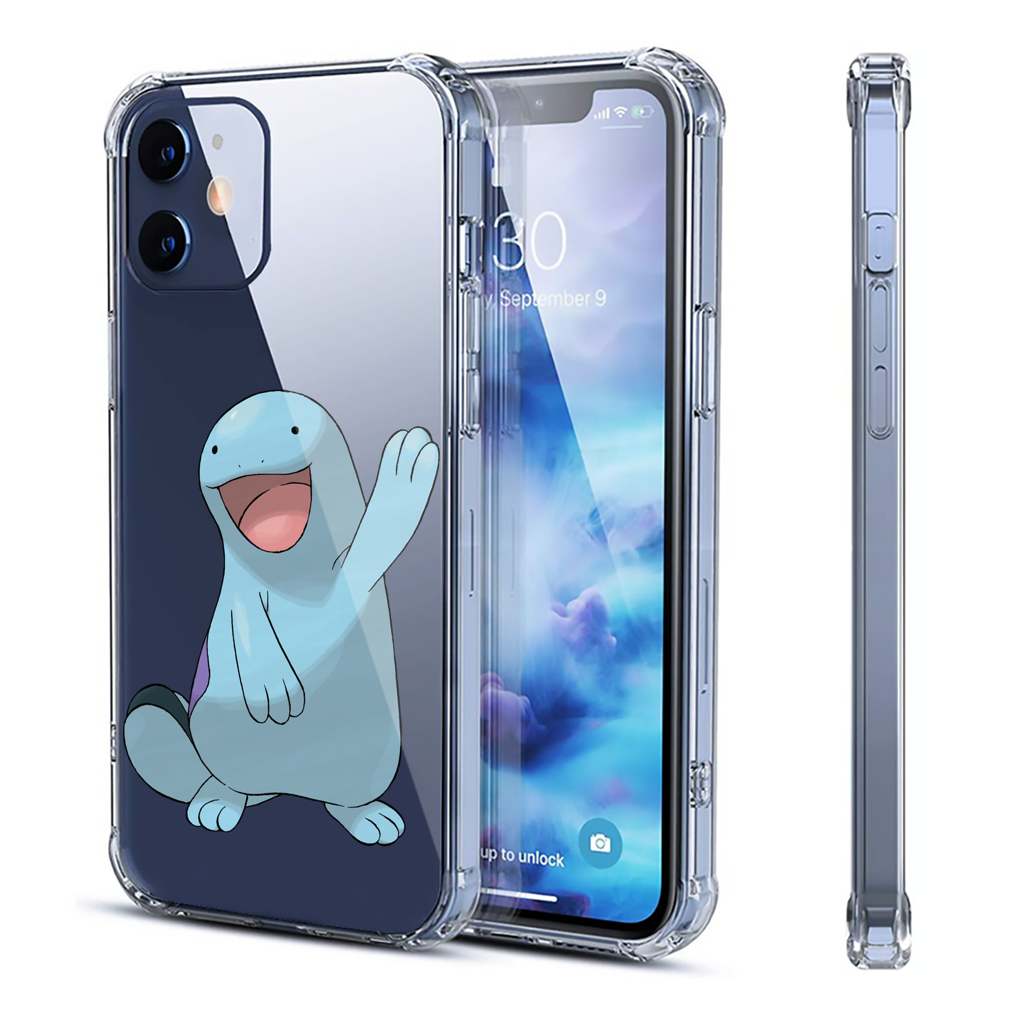 （画像用） ポケットモンスター Pokémon 【iPhone 12シリーズ対応】透明スマホケース（クリアソフトケース）